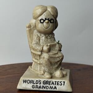 Russ‎ Berrie & Co. World's Greatest Grandma Figure Vintage 1970's